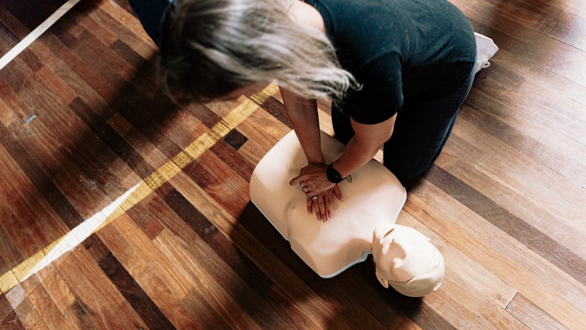 CPR training in action